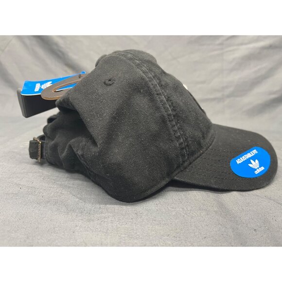 Adidas Men's Relaxed Strapback Cap Black One Size Fits Most NEW WITH TAGS! - Picture 3 of 7